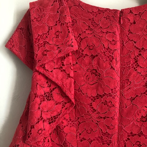 Vince Camuto Women’s Lace Ruffled Party Dress - Picture 5 of 8